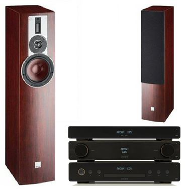 Arcam Radia A25 Amp, CD5 CD & ST5 Streamer with Dali Rubicon Speakers