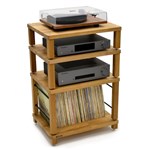 Atacama Apollo Podium 6 Table - 4 shelves including LP Storage shelf