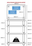 Atacama Apollo Podium 6 Table - 4 shelves